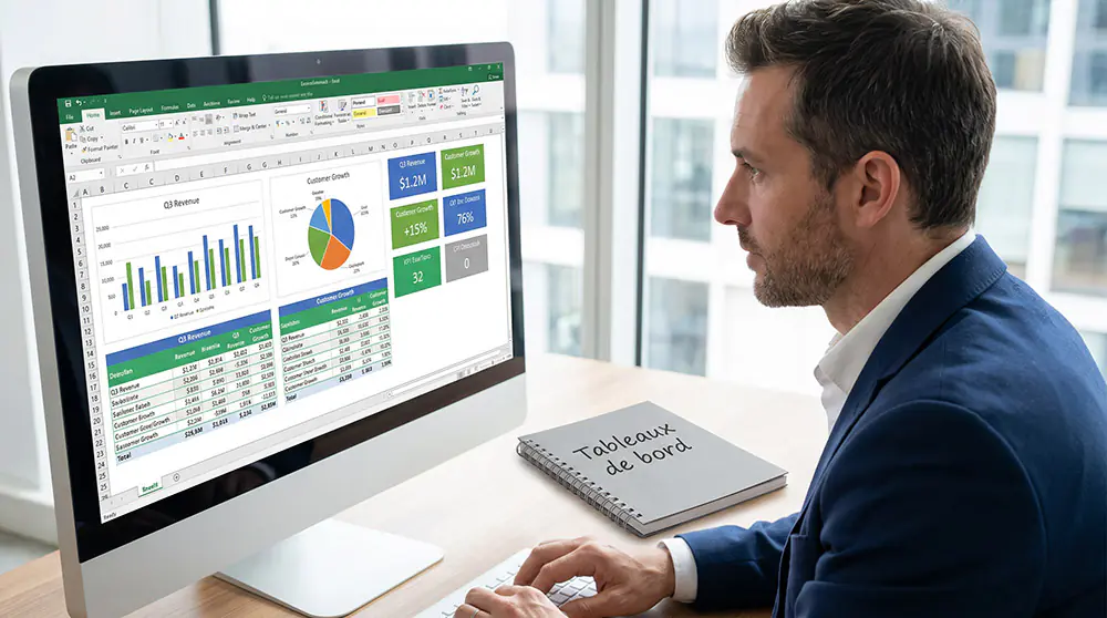 tableau de bord Excel tableau de bord Excel